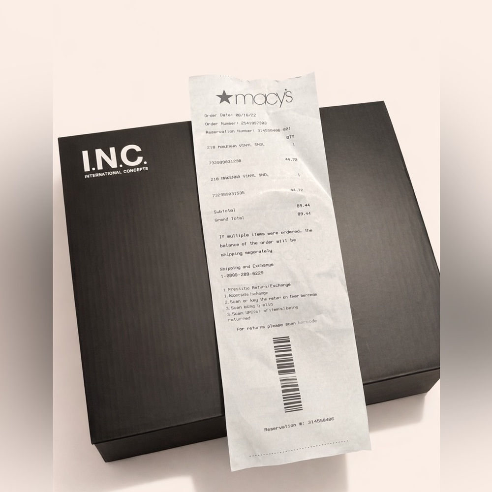 INC International Concepts Clear Vinyl Block Heel Sandal -Makenna Size 7M EUC - Picture 10 of 10